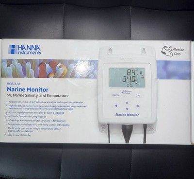 HI981520 Hanna Marine Monitor pH, Marine Salinity, Temperature - Open Box