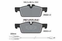 Textar Bremsbelagsatz, Scheibenbremse 2522204 FüR Peugeot