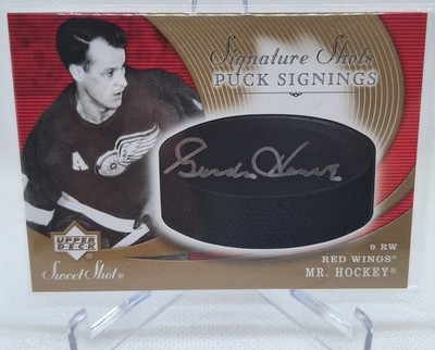 2007-08 Upper Deck Sweet Shot Signature Shots Puck Signings SSP-GH Gordie Howe