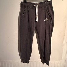 Y2K Abercrombie Fitch Womens Medium Jogger Sweatpants Gray