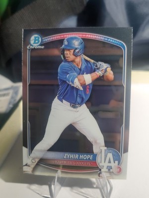 2025 Bowman - Chrome Prospects Zyhir Hope #BCP-2 (RC)