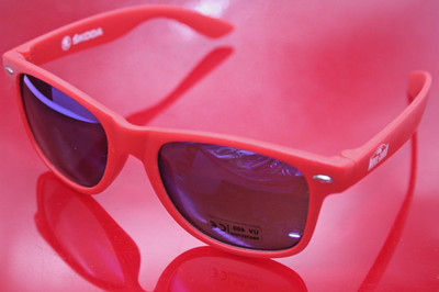 Skoda Sonnenbrille Monte Carlo rot UV 400 Brille Kunststoff sunglasses shades