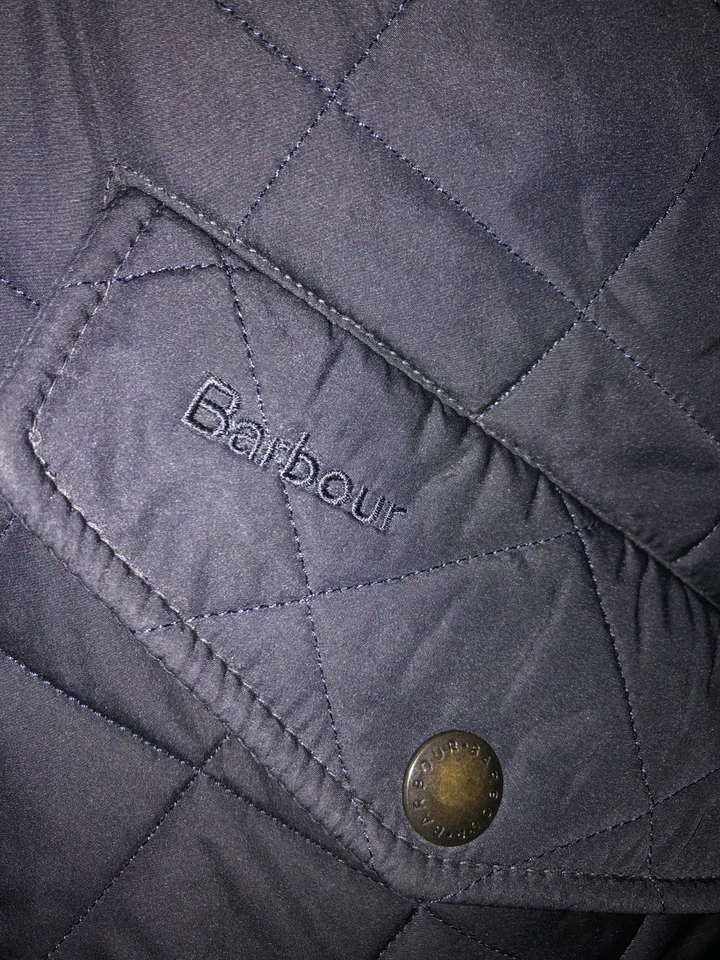 MEN'S BARBOUR QUILTED PADDED JACKET SIZE XL BLUE - Image 4 of 4