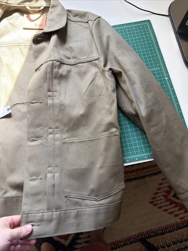 TAYLOR STITCH The RYDER JACKET Yoshiwa Mills Olive Green Size 40 NWT image 6