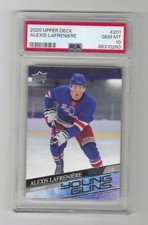 2020/21 UPPER DECK YOUNG GUNS ALEXIS LAFRENEIRE RC # 201           PSA 10