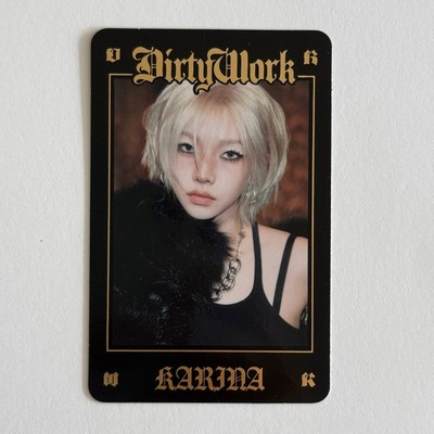 Aespa 1st Single Album Dirty Work Pop-Up Official MD Trading Card