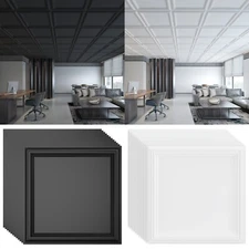 Art3d 12pcs PVC 3D Ceiling Tiles & Wall Panels, 24"x24" per Piece