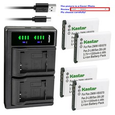 Kastar Battery LTD2 Charger for Pentax D-LI88 Pentax Optio W90 Optio WS80