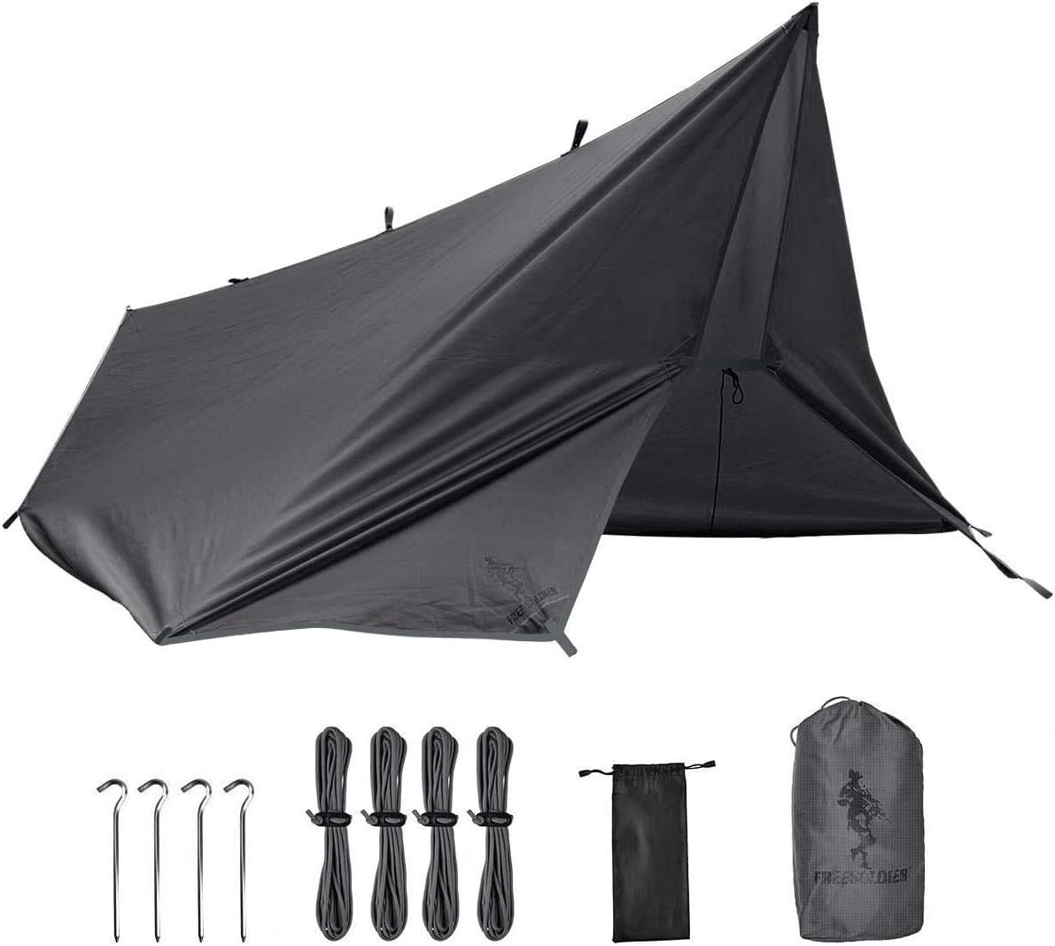 Bâche de camping imperméable 3x3.2m - Housse de pluie et bâche portable légère
