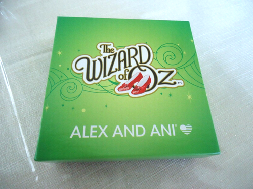 Alex and Ani WIZARD OF OZ, GLITTER RUBY SLIPPERS Charm Bangle New W/ Card & Box - Picture 7 of 7