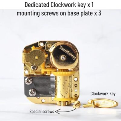 18 Note Musical Mechanism Movement Battery Powered Stress Relief DIY Opwinden Muziekdoos Beweging