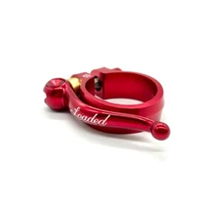 Loaded X-Lite 31.8 Red Quick release QR aluminum seat clamp collar 24g