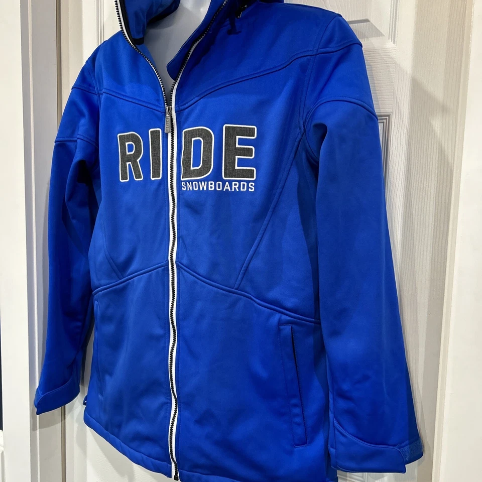 Chaqueta de snowboard RIDE Spellout azul forrada de vellón para hombre L Foto 2 de 4
