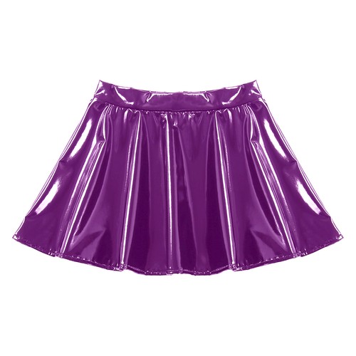 Damen Metallic Rock Shorts hohe Taille Jazz Tanzkleidung Minirock Culotte - Bild 120 von 140