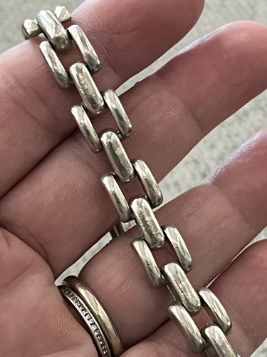 Men’s Silver Panther Link Bracelet Unmarked, Jeweler Verified Silver - Picture 6 of 8