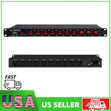 10 Outlets 1U PDU Rack Mount Power Strip-Network Server Racks - Surge Protector