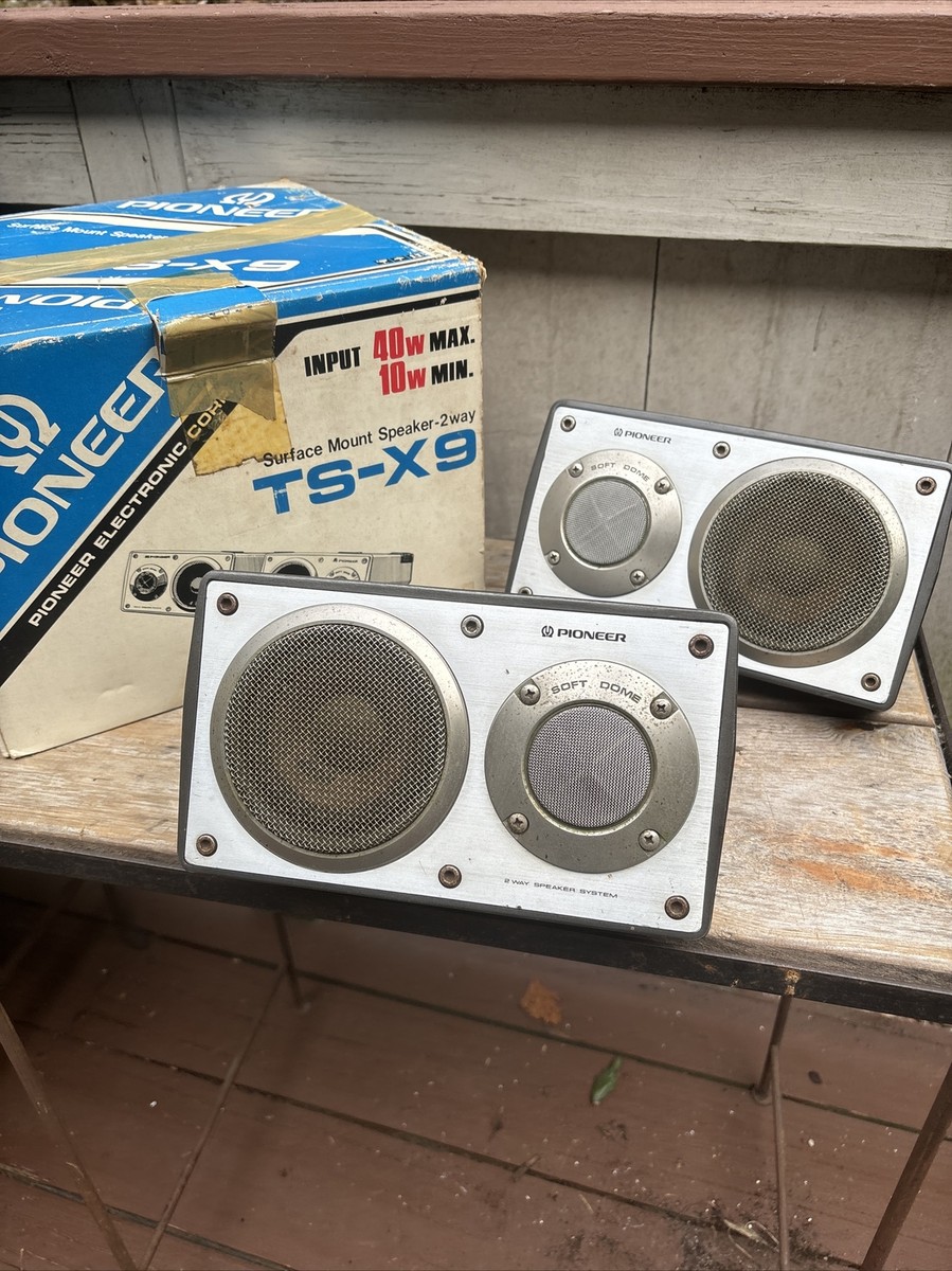 Vintage Pioneer TS-X9 2Way Surface-Mount Car Speakers Stereo Vintage Pioneer TS-X9 2Way Surface-Mount Car Speakers Stereo
