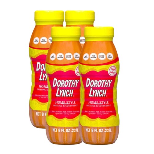 Homestyle Dorothy Lynch Salad Dressing | Pack of 4 | 8 oz | Gluten Free - 第 1/7 張圖片