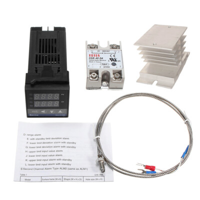 REX-C100FK02-V*AN Intelligent  Controller SSR Output + SSR-40 DA M7B9