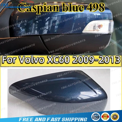 ✅ Caspian blue Driver Side Mirror Cover for Volvo XC60 2009 -2013 Wing Shell 🔥