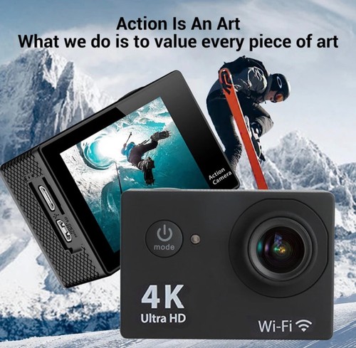 Action Camera Ultra HD 4K/30fps WiFi 2.0-inch 170D Underwater Waterproof Helmet - Picture 13 of 20