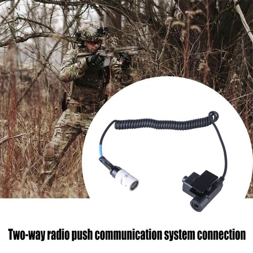 U94 PTT Cable 6 Pin Plugs Headsets Adapter for AN/PRC148 Walkies Talkie Radios - Zdjęcie 2 z 8