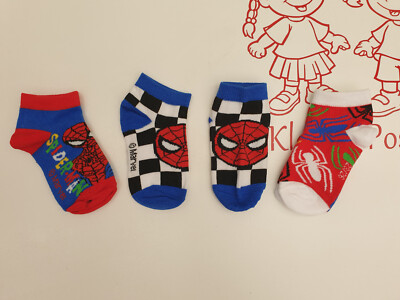 Sneaker Socken Kindersocken Spiderman 3 Paar Größe 23/26 27/30 31/34