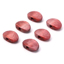 Set of 6 red / pink guitar machine head buttons