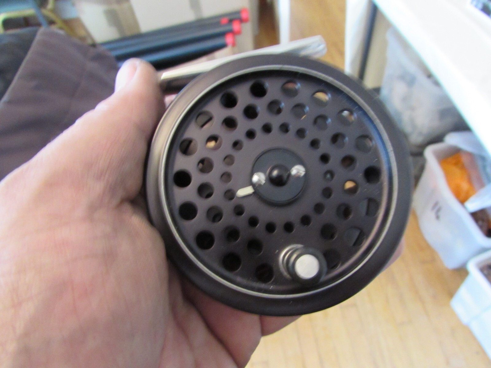 A1 unused Hardy Alnwick ultralite disc 6 trout fly fishing reel 3.25" + pouch
