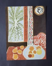 Henri Matisse "Still Life with Pomegranate" Mounted offset Lithograph Print 1990