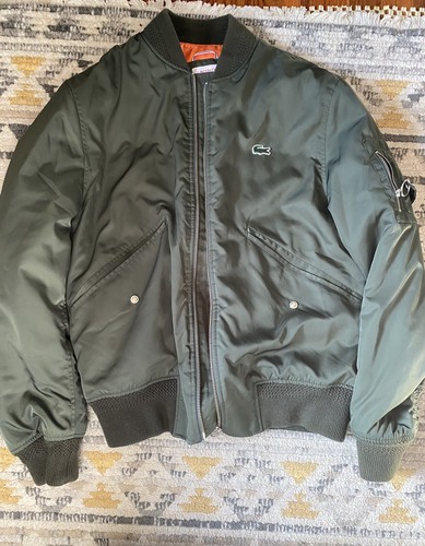 lacoste green bomber jacket