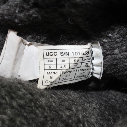 UGG Womens Size 6M Classic Lattice Cardy Pure Knit Boot Tall Charcoal Gray - Picture 11 of 11