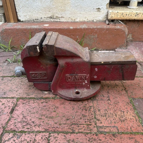 Vintage Australian Made Dawn Vice 4SP Red As Is stained