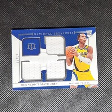 2022-23 National Treasures Bennedict Mathurin Rookie Triple Jersey 43/99 Pacers