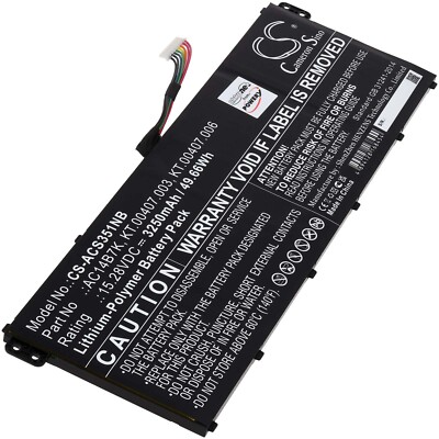 Akku für Laptop Acer SP515-51GN-57B1 15,28V 3250mAh/49,66Wh Li-Polymer Schwarz