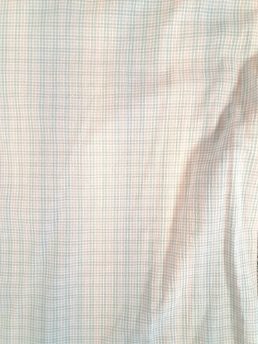 Napa Valley Floral Embroidered Size L Checkered Plaid Pastel W/ Shoulder Pads - Picture 9 of 10
