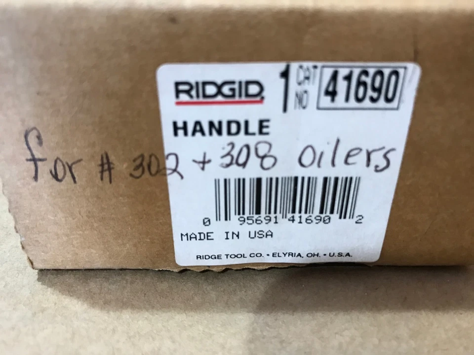 Ridgid 41690 Handle For 302 & 308 Oilers - Image 2 of 2