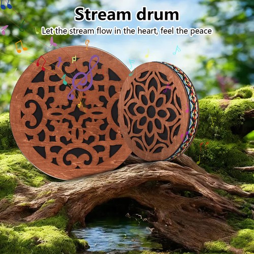 8-inch/12-inch Ocean Drum Ethnic Percussion Instrument Onomatopoeic M6U8 - Picture 3 of 7