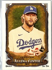 2024 Topps Allen & Ginter Clayton Kershaw #52 Los Angeles Dodgers NM