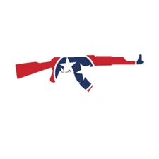 Tennessee State Shape AK-47 Sticker