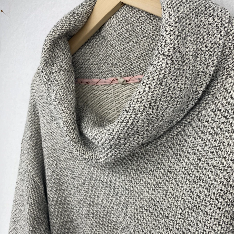 DOLAN Sudadera M Túnica Capucha Cuello Manga Larga Pullover Mezcla Algodón Gris EE. UU. Foto 4 de 4