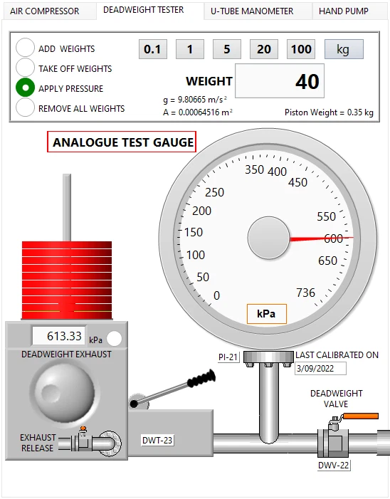 PRESSURE INSTRUMENT CALIBRATION SIMULATION SOFTWARE APP - Image 3 of 4