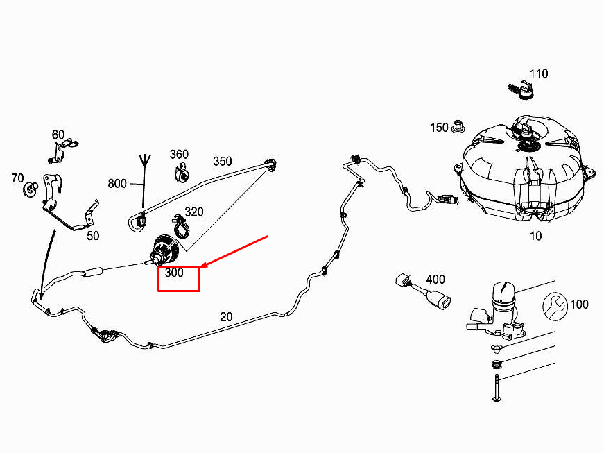 2014 MERCEDES E Class BlueTEC W212 AD Blue Exhaust Injector  