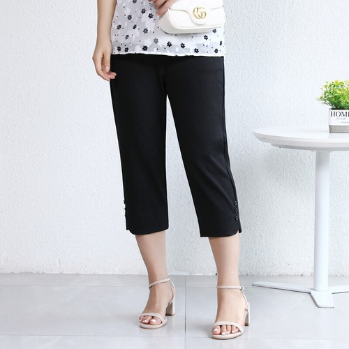Capri Pants Women Size 6-16 Casual Stretch Trousers Pockets Crop Lightweight New - Picture 22 of 36