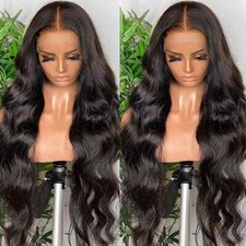 Body Wave Human Hair Wigs Pre Plucked HD Transparent 13x4 Full Lace Frontal Wig