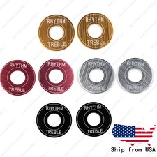 2x Metal Switch Plate Ring Rhythm Treble Pickup Selector Toggle For Les paul SG