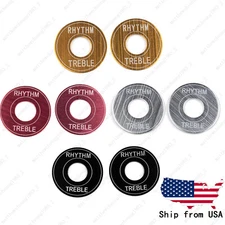2x Metal Switch Plate Ring Rhythm Treble Pickup Selector Toggle For Les paul SG