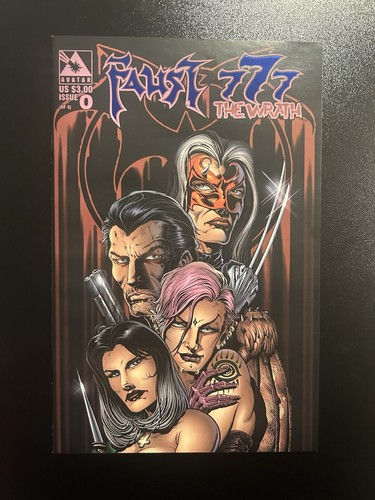 FAUST/777: THE WRATH #0 (AVATAR) Royal Blue Variant LMTD To 100 Copies! Mit COA