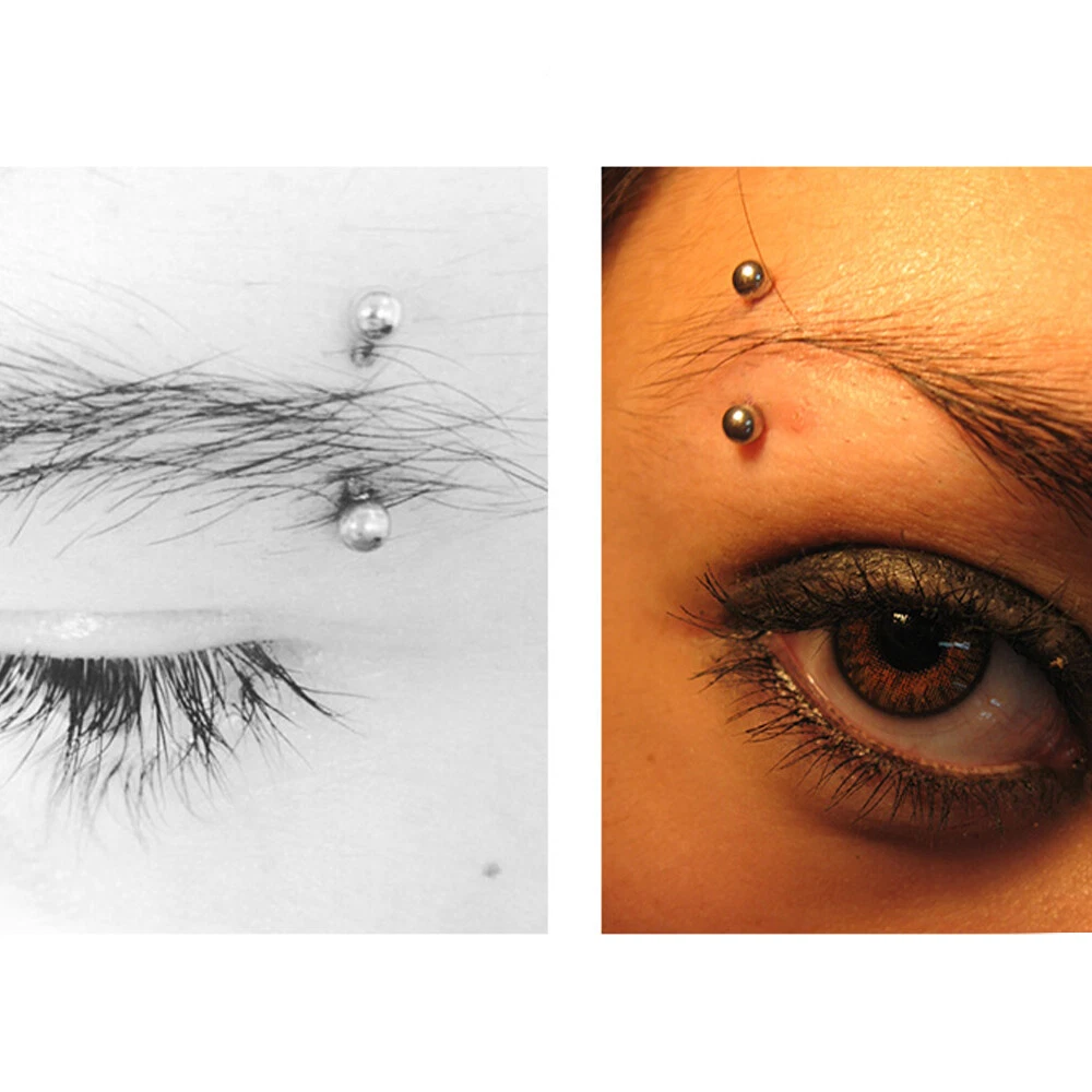 Sterling silver eyebrow bars sale