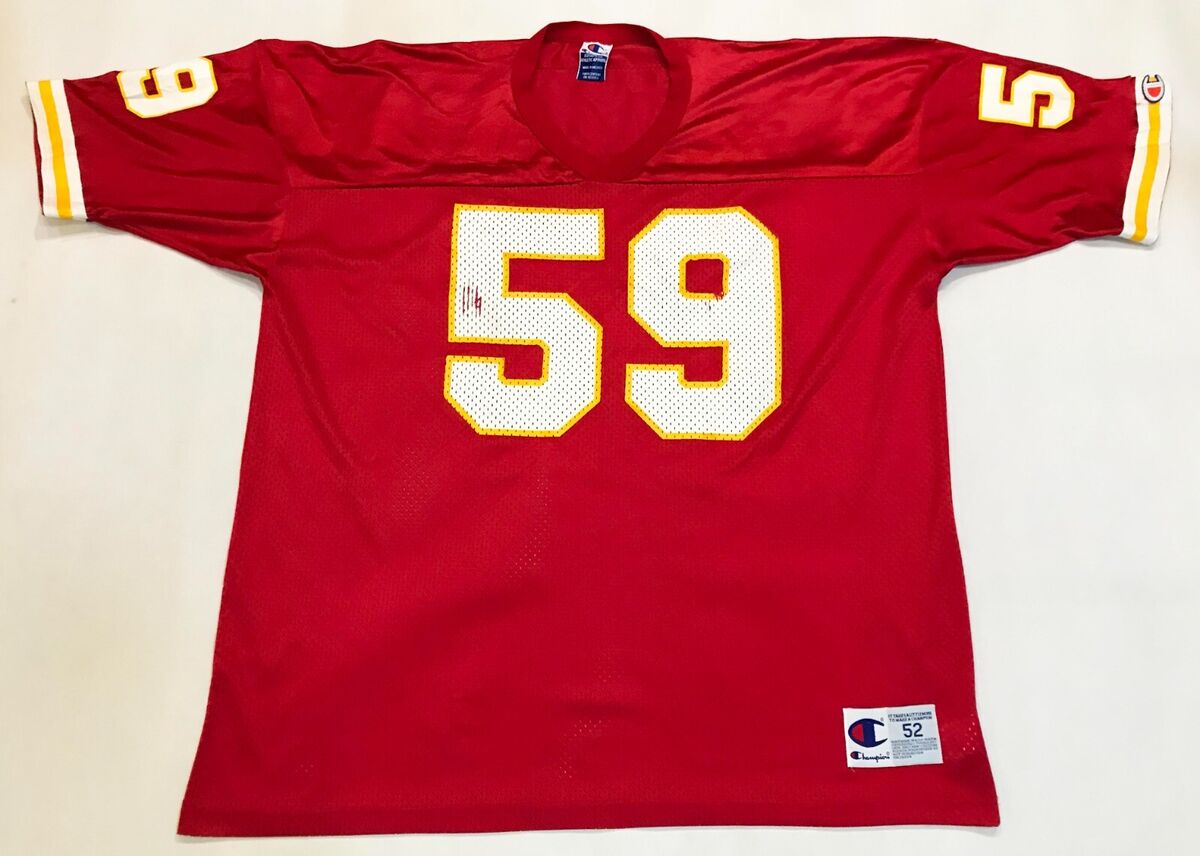 Vintage Champion NFL Kansas City Chiefs EDWARDS #59 Football Vintage Champion NFL Kansas City Chiefs EDWARDS #59 Football